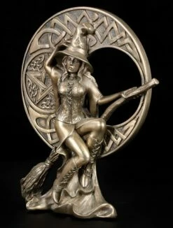Hexen Figur - Mit Besen Vor Keltischem Mond -FIGUREN Verkäufe 10266 2 hexen figur 2 1280x1280