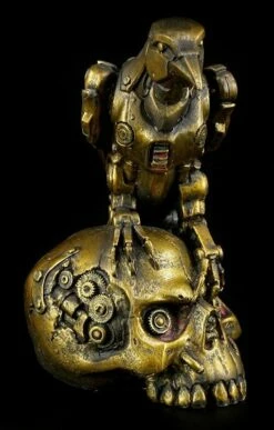 Steampunk Figur - Rabe Auf Totenkopf -FIGUREN Verkäufe 11101 6 steampunk figur 6 1280x1280