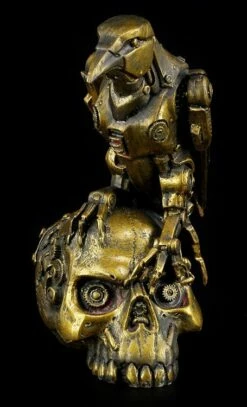 Steampunk Figur - Rabe Auf Totenkopf -FIGUREN Verkäufe 11101 7 steampunk figur 7 1280x1280