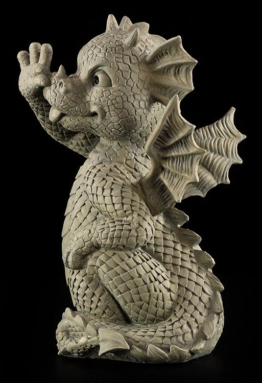 Garten Figur - Drache Frechdachs 4 Garten Figur - Drache Frechdachs – Bild 2