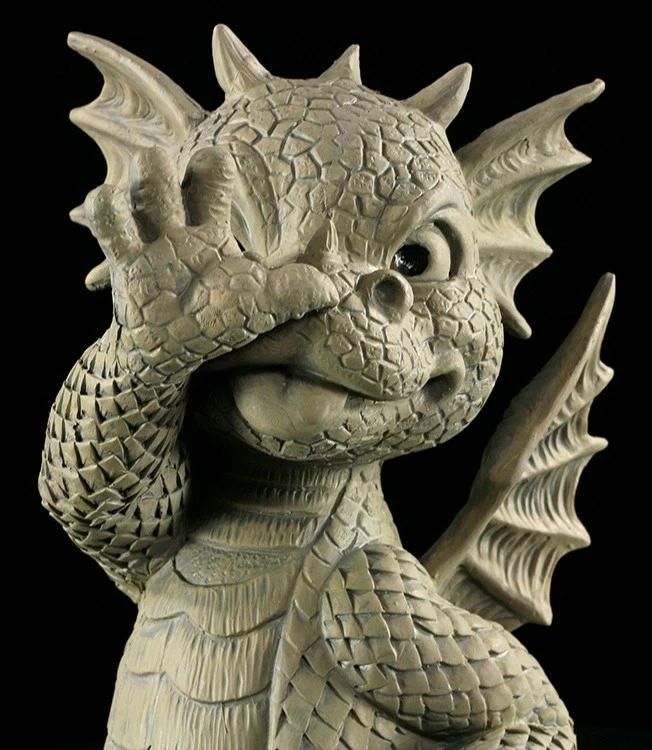 Garten Figur - Drache Frechdachs 11 Garten Figur - Drache Frechdachs – Bild 9