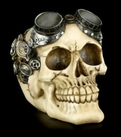 Totenkopf Mit Zahnrädern - Steampunk Goggles