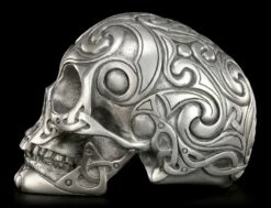 Totenkopf - Tribal Skull Silberfarben Mittel -FIGUREN Verkäufe 13671 3 totenkopf tribal silber 3 1280x1280