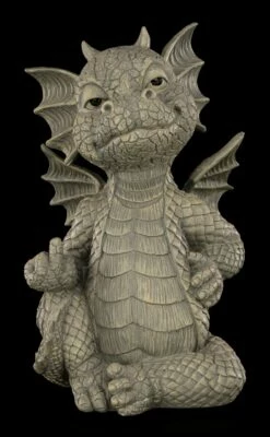 Gartenfigur - Ungezogener Drache Zeigt Mittelfinger -FIGUREN Verkäufe 13700 1 Garten Drachen Mittelfinger 1 1280x1280