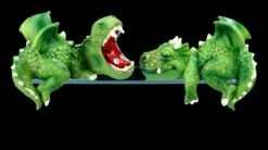 Kantenhocker Set - Süße Grüne Drachen