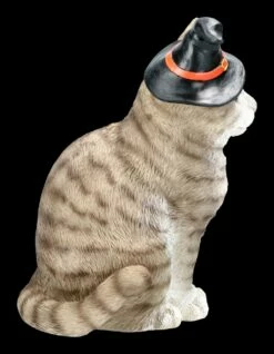Graue Hexen-Katze Mit Zauberhut -FIGUREN Verkäufe 2D AMI 13805 Graue Hexen Katze mit Zauberhut 4 1280x1280