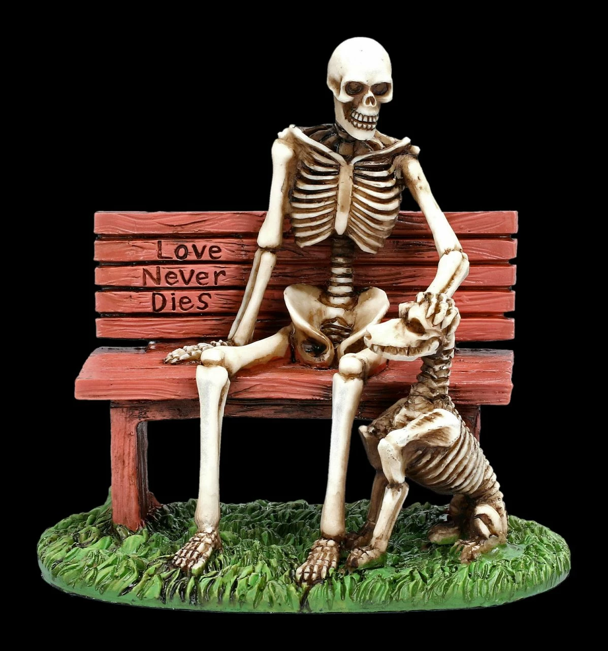 Skelett Figur Mit Hund - Love Never Dies 4 Skelett Figur Mit Hund - Love Never Dies – Bild 2