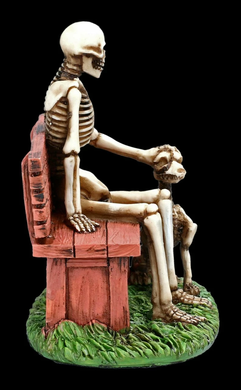 Skelett Figur Mit Hund - Love Never Dies 8 Skelett Figur Mit Hund - Love Never Dies – Bild 6