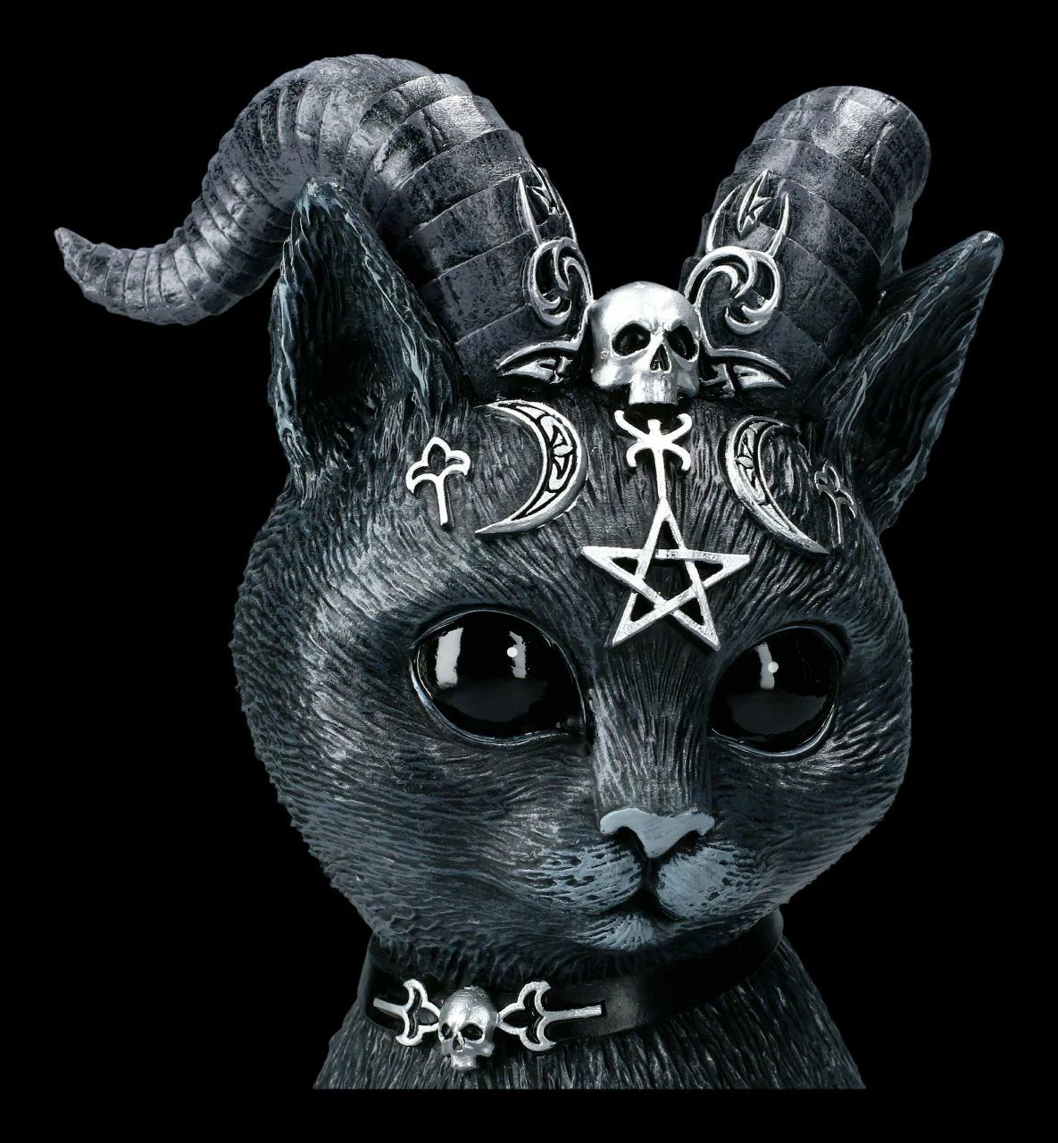 NEMESIS NOW Okkulte Katzenfigur Mit Hörnern - Pawzuph Groß 10 NEMESIS NOW Okkulte Katzenfigur Mit Hörnern - Pawzuph Groß – Bild 8