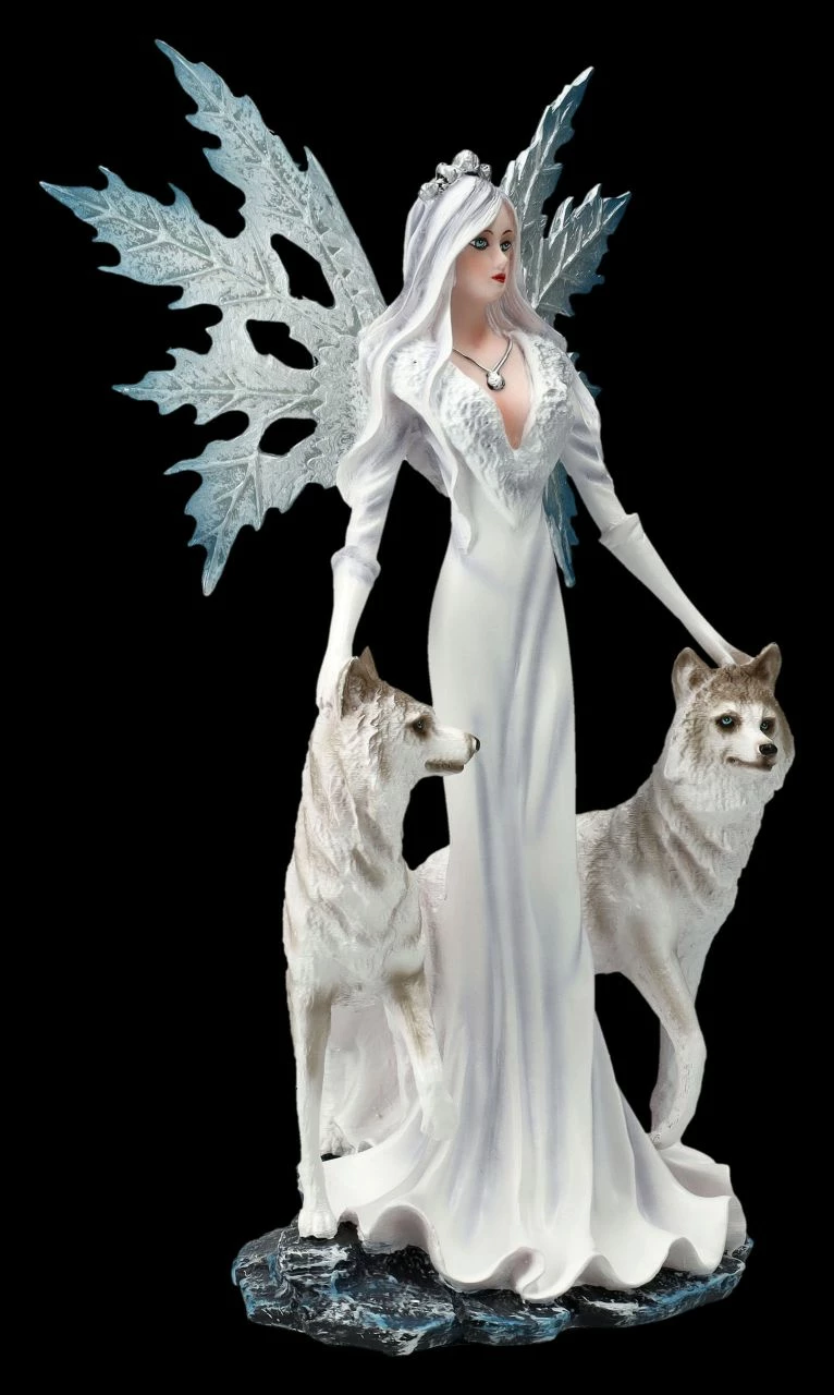 Elfen Figur - Maylea Mit Weißen Wölfen 4 Elfen Figur - Maylea Mit Weißen Wölfen – Bild 2