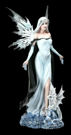 Elfen Figur - Winterkönigin Mit Drache