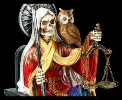 Sitzende Santa Muerte Figur - Regenbogenfarben -FIGUREN Verkäufe 2D FS13958 Sitzende Santa Muerte Figur regenbogenfarben 2 1280x1280