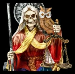 Sitzende Santa Muerte Figur - Regenbogenfarben -FIGUREN Verkäufe 2D FS13958 Sitzende Santa Muerte Figur regenbogenfarben 3 1280x1280
