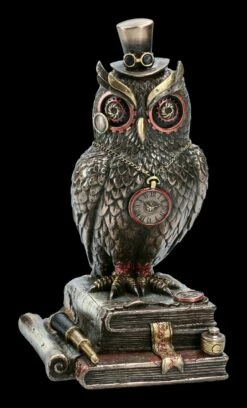 Steampunk Figur - Eule Wissensdurst -FIGUREN Verkäufe 2D FS14324 Steampunk Figur Eule Wissensdurst 1 1280x1280