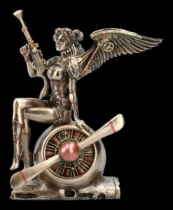 Steampunk Engel Figur - Kriegerin Auf Propeller -FIGUREN Verkäufe 2D FS15653 Steampunk Engel Figur Kriegerin auf Propeller 1 1280x1280