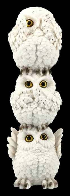 Drei Weise Eulen Figuren Als Totem -FIGUREN Verkäufe 2D FS20473 Weise Eulen Totem Figur 4 1280x1280