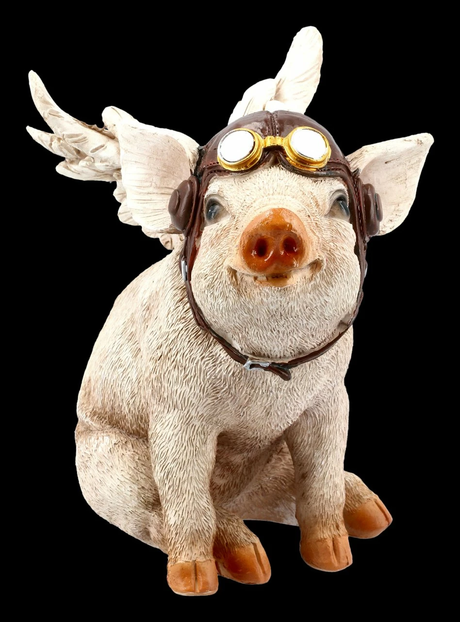 Schweine Figur - When Pigs Fly 4 Schweine Figur - When Pigs Fly – Bild 2