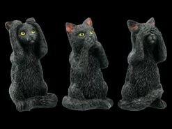 Schwarze Katzen Figuren - Nichts Böses - Felines