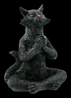 Schwarzen Yoga Katzen Figuren - 3er Set -FIGUREN Verkäufe 2D FS20677 Schwarzen Yoga Katzen Figuren 3er Set 6 1280x1280