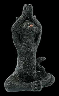 Schwarzen Yoga Katzen Figuren - 3er Set -FIGUREN Verkäufe 2D FS20677 Schwarzen Yoga Katzen Figuren 3er Set 8 1280x1280