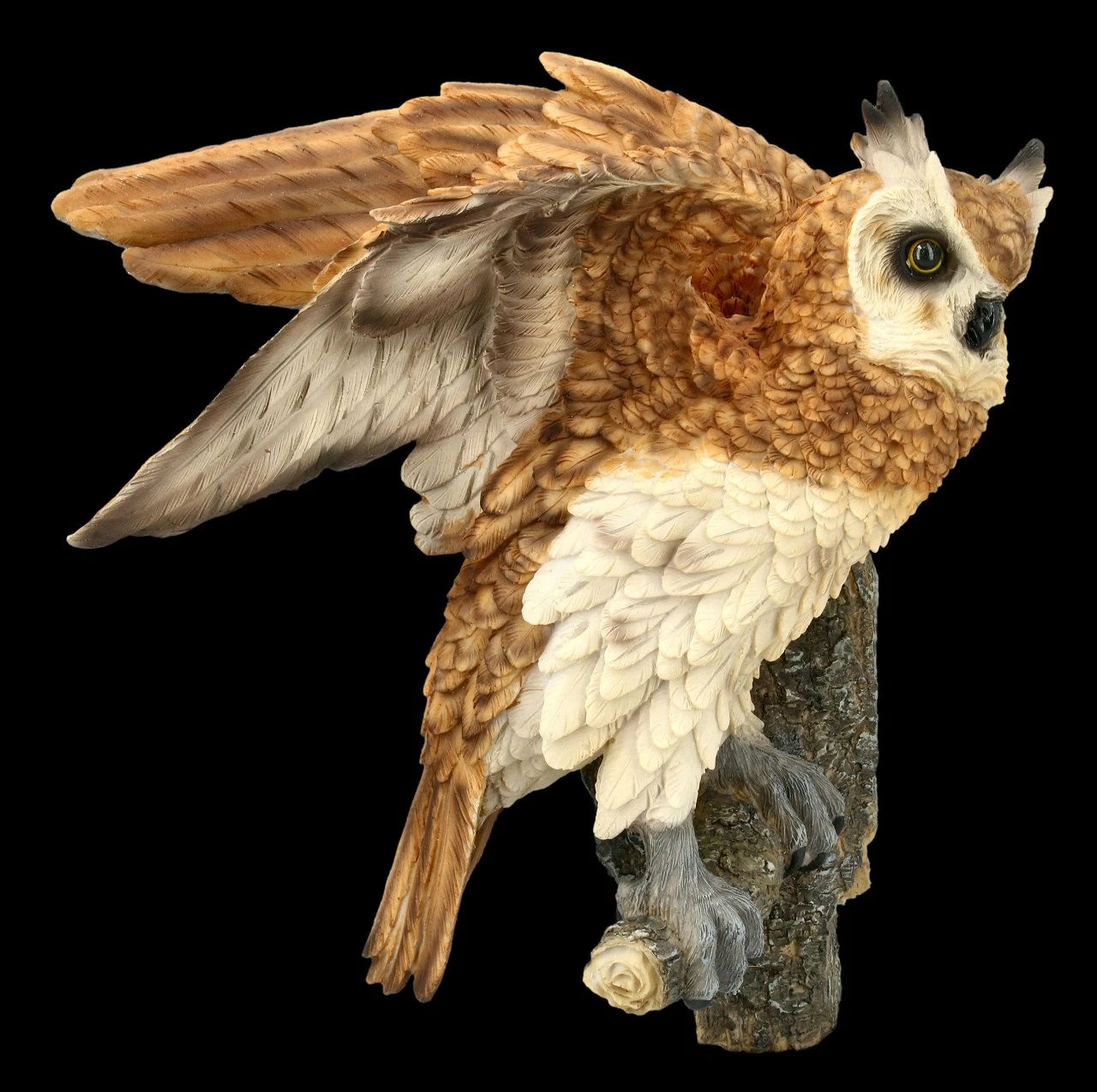 Wandrelief - Waldohreule Auf Ast Sitzend 4 Wandrelief - Waldohreule Auf Ast Sitzend – Bild 2