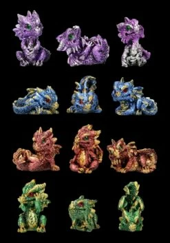 Mini Drachen Figuren - 12er Set