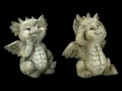 Garten Drachen Figuren Set - Sitzend -FIGUREN Verkäufe 2D FS21819 Gartenfiguren Suesses Drachen Figuren Set sitzend 2 1280x1280