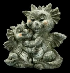 Gartenfigur - Drachen Knuddeln