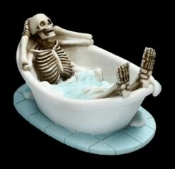Skelett Figur In Badewanne