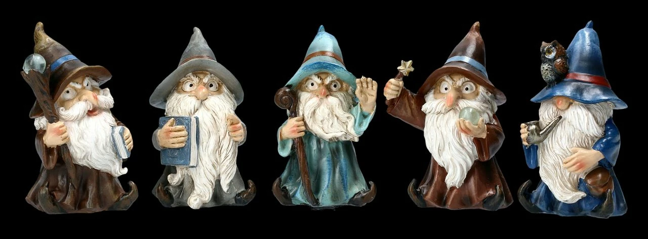 Lustige Zauberer Figuren 5er Set 3 Lustige Zauberer Figuren 5er Set