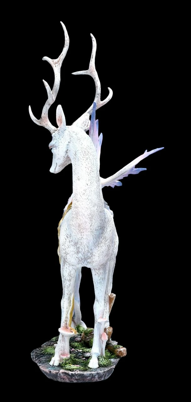 Elfen Figur Schläft Auf Weißem Hirsch 5 Elfen Figur Schläft Auf Weißem Hirsch – Bild 3