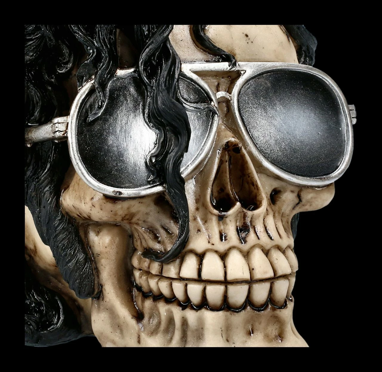 Totenkopf Figur Mit Brille - Bad 9 Totenkopf Figur Mit Brille - Bad – Bild 7
