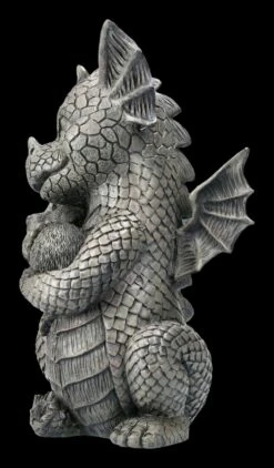Gartenfigur - Drache Mit Hundewelpe -FIGUREN Verkäufe 2D FS22665 Gartenfigur Drache mit Hundewelpen 2 1280x1280