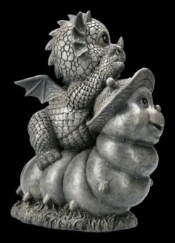 Gartenfigur - Drache Reitet Auf Raupe -FIGUREN Verkäufe 2D FS22667 Gartenfigur Drache reitet auf Raupe 4 1280x1280