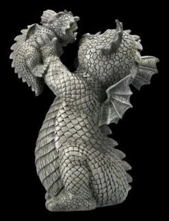 Gartenfigur - Drache Mit Baby -FIGUREN Verkäufe 2D FS22668 Gartenfigur Drache mit Baby 3 1280x1280