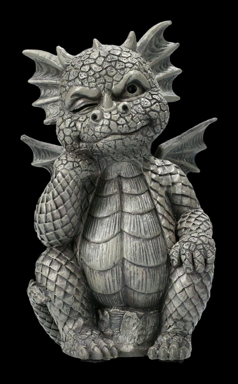 Gartenfigur - Der Denker Drache Klein 3 Gartenfigur - Der Denker Drache Klein