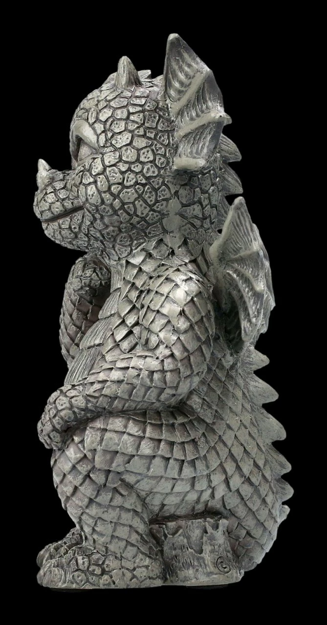 Gartenfigur - Der Denker Drache Klein 6 Gartenfigur - Der Denker Drache Klein – Bild 4