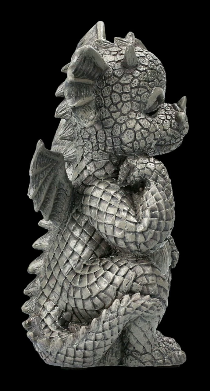 Gartenfigur - Der Denker Drache Klein 8 Gartenfigur - Der Denker Drache Klein – Bild 6