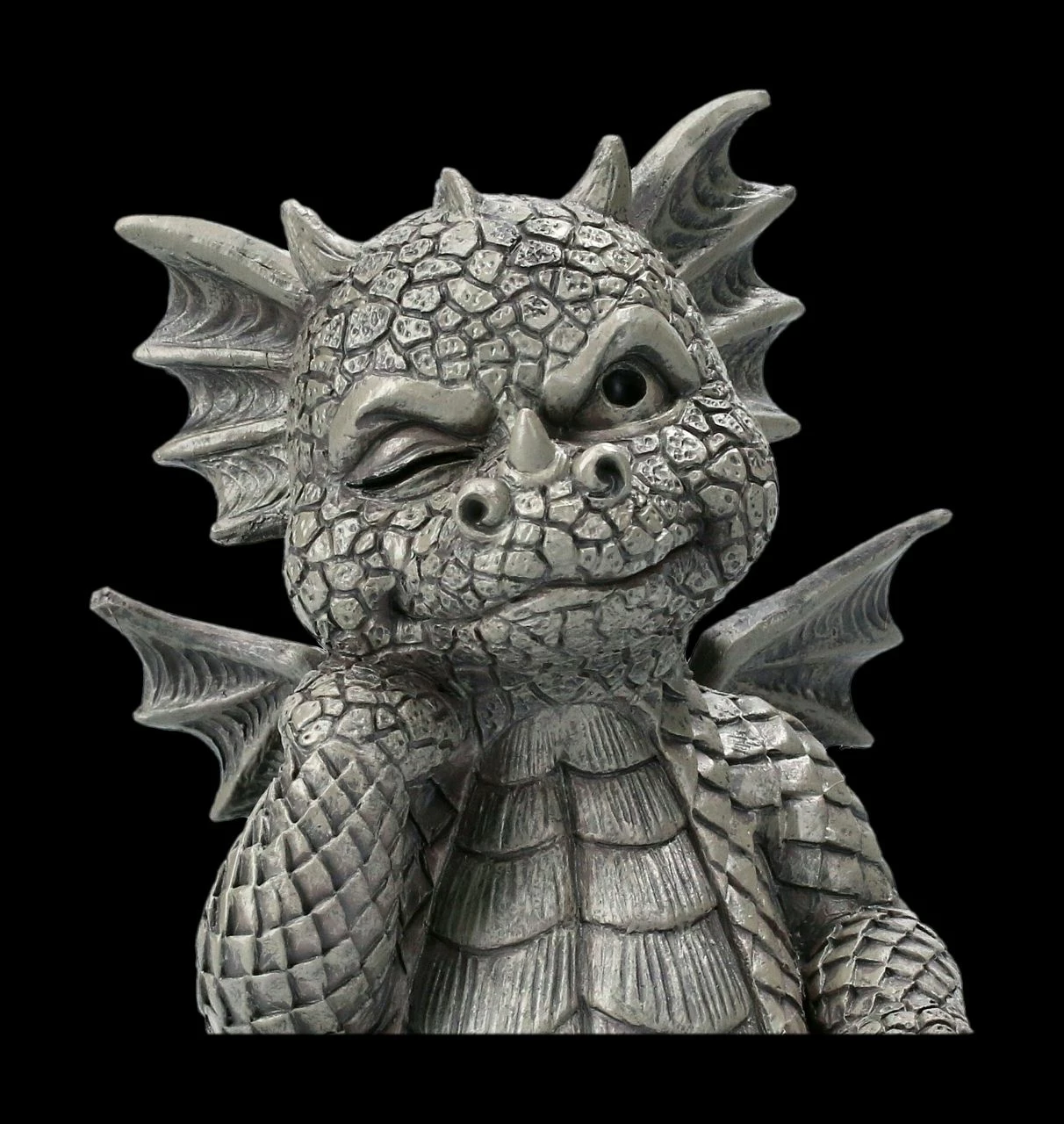 Gartenfigur - Der Denker Drache Klein 9 Gartenfigur - Der Denker Drache Klein – Bild 7