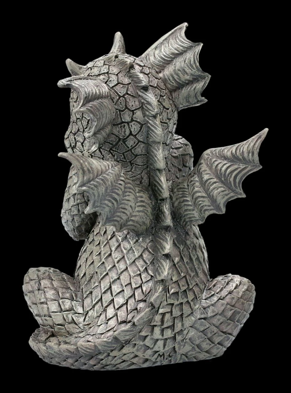 Gartenfigur - Drache Lacht Sich Ins Fäustchen Klein 6 Gartenfigur - Drache Lacht Sich Ins Fäustchen Klein – Bild 4