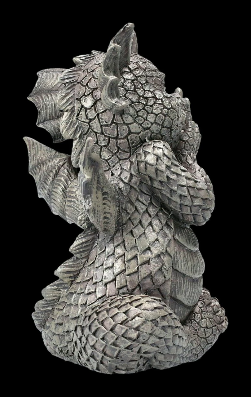 Gartenfigur - Drache Lacht Sich Ins Fäustchen Klein 8 Gartenfigur - Drache Lacht Sich Ins Fäustchen Klein – Bild 6