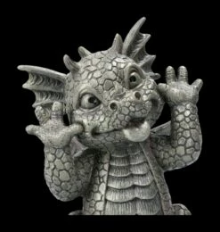 Gartenfigur - Drache Schneidet Grimasse Klein -FIGUREN Verkäufe 2D FS22672 Gartenfigur Drache schneidet Grimasse klein 6 1280x1280