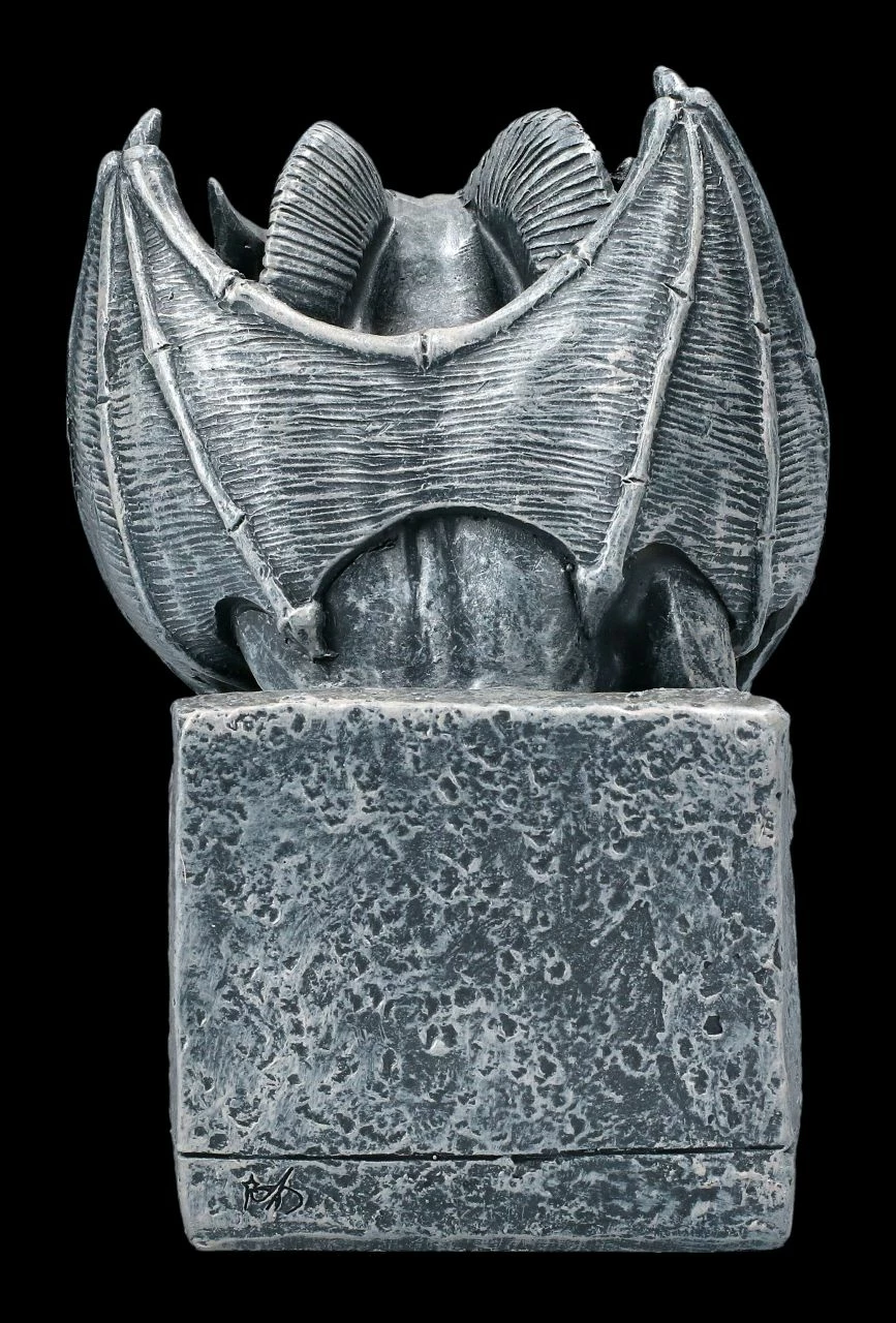 Gargoyle Figur - Kleiner Herrscher Auf Thron 7 Gargoyle Figur - Kleiner Herrscher Auf Thron – Bild 5