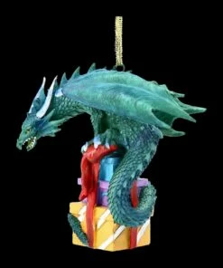 Christbaumschmuck - Weihnachts-Drache Mit Geschenken -FIGUREN Verkäufe 2D FS22683 Christbaumschmick Weihnachts Drache mit Geschenken 15 1280x1280