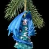 Christbaumschmuck - Weihnachts-Drache Mit Baum