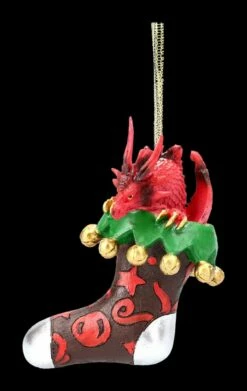 Christbaumschmuck - Weihnachts-Drache Mit Strumpf -FIGUREN Verkäufe 2D FS22685 Chrisbaumschmuck Weihnachts Drache mit Strumpf 5 1280x1280