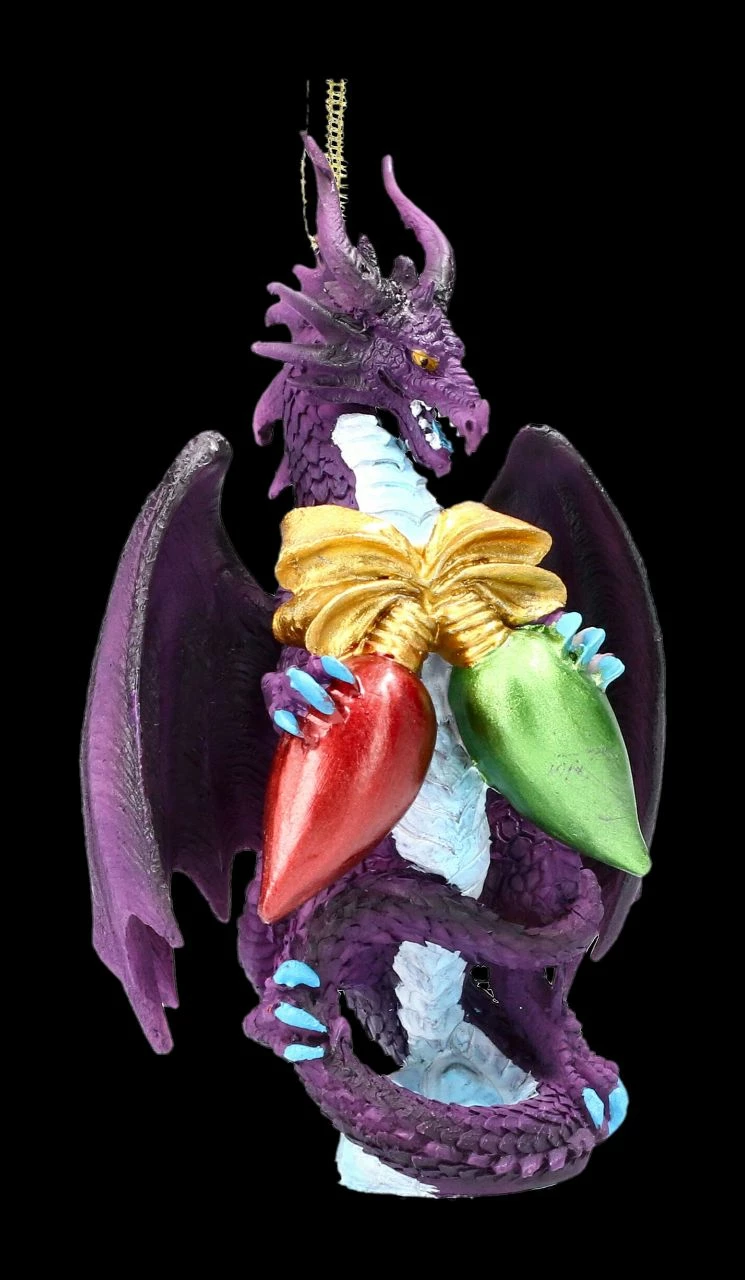 Christbaumschmuck - Weihnachts-Drache Lichterkette 4 Christbaumschmuck - Weihnachts-Drache Lichterkette – Bild 2