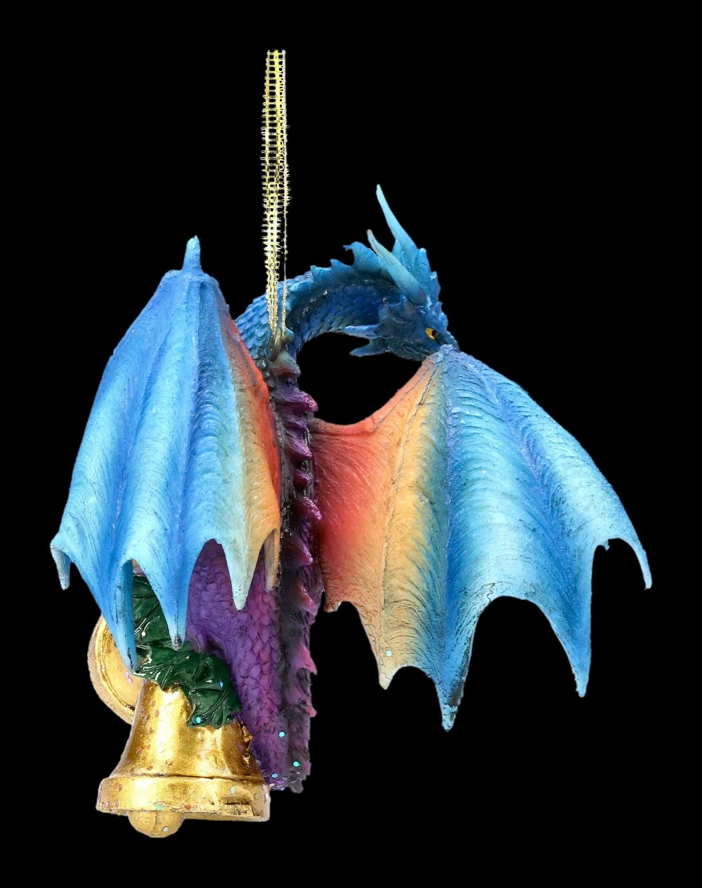 Christbaumschmuck - Weihnachts-Drache Glöckchen 6 Christbaumschmuck - Weihnachts-Drache Glöckchen – Bild 4