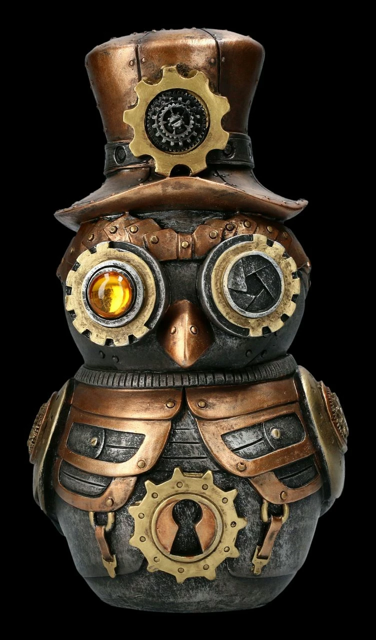 Steampunkt Figur - Eule Hootle 4 Steampunkt Figur - Eule Hootle – Bild 2