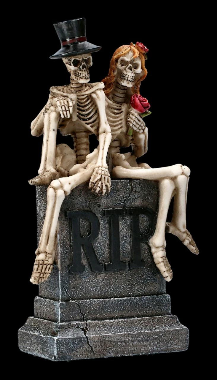 Skelett Figuren - Brautpaar True Love Never Dies 4 Skelett Figuren - Brautpaar True Love Never Dies – Bild 2